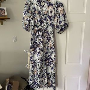 Tuckernuck floral puff sleeve dress